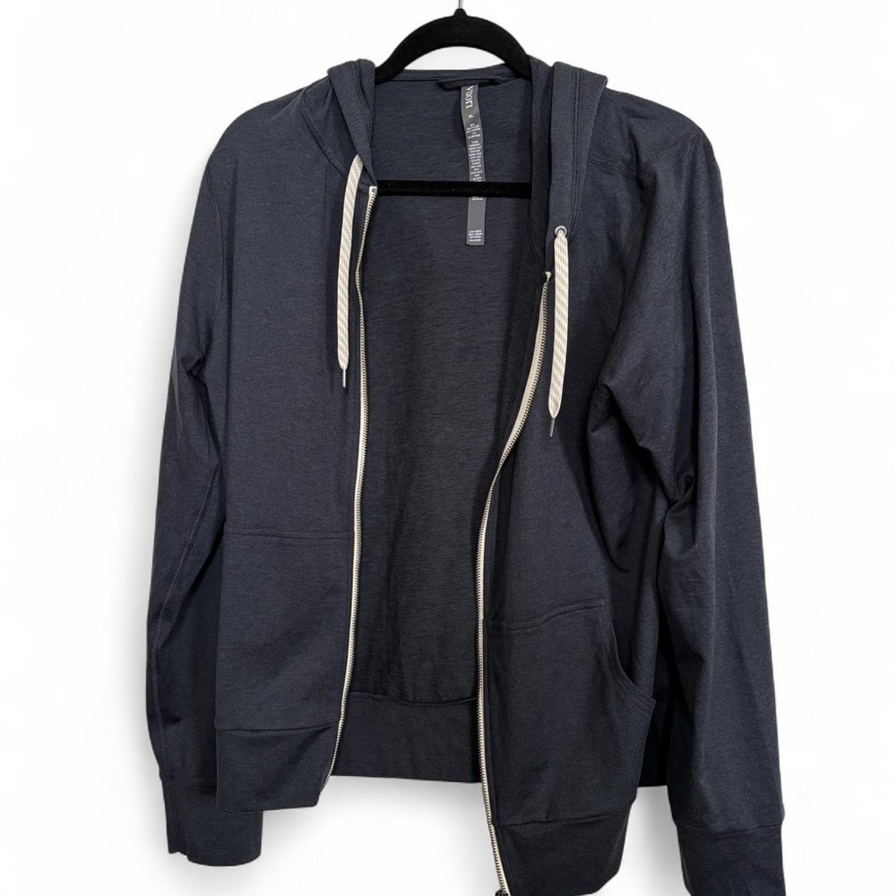 Vuori Women's Heather Blue Zip-Up Jacket